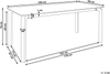 Gartentisch FELETTO 180 cm 90 cm Stein Grauer Marmor Bild 2
