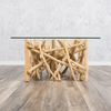 Teak Couchtisch DRIFT Natural 70x70 cm Driftwood Wohnzimmertisch Sofatisch Bild 3