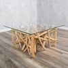 Teak Couchtisch DRIFT Natural 70x70 cm Driftwood Wohnzimmertisch Sofatisch Bild 2