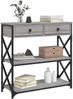 vidaXL Konsolentisch Grau Sonoma 75x28x75 cm Holzwerkstoff 834198 Bild 3