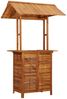 vidaXL Outdoor-Bartisch mit Dach 113x106x217 cm Akazie Massivholz 45909 Bild 2