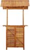 vidaXL Outdoor-Bartisch mit Dach 113x106x217 cm Akazie Massivholz 45909 Bild 3