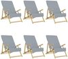 vidaXL Strandtücher 6 Stk. Grau 60x135 cm Stoff 400 GSM 3157053 Bild 2