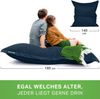 Green Bean® Sitzsack, waschbar, Polyester-PVC-Stoff, Dunkelblau, 140x180 cm, 380 Liter Bild 5
