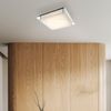 LED Deckenlampe, Chrom, Glas, L 43 cm Bild 2