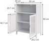 Midischrank Liora Weiß 60 x 80 cm mit 2 Türen Vicco Bild 2
