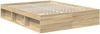 vidaXL Bettrahmen Sonoma-Eiche 150 x 200 cm Massives Kiefernholz 3409745 Bild 5