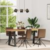vidaXL Esszimmerstühle 4 Stk. Braun Kunstleder in Wildleder-Optik 3315378 Bild 1