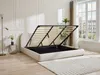 Vente-unique - VANARI Bett Stoff Beige - B 225 cm x H 95 cm x L 220 cm Bild 2