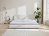 Vente-unique - VANARI Bett Stoff Beige - B 225 cm x H 95 cm x L 220 cm Bild 3