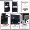 Küchenschrank HWC-O53, Küchenregal Schrank Arbeitsplatte Schrankfächer rollbar Metall 175x80x42cm ~ weiß Bild 2