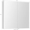 jokey Spiegelschrank StyleAlu Aluminium, 80cm breit Bild 2