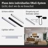 URail Lightbar 3-Step-Dim Ceris 850lm 9,5W 4000K dimmbar 230V Chrom matt Bild 4