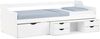 Homestyle4u Holzbett mit Schubladen, Kiefernholz massiv weiß, 90x200 cm Bild 4