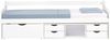 Homestyle4u Holzbett mit Schubladen, Kiefernholz massiv weiß, 90x200 cm Bild 2
