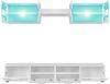 VidaXL 5-tlg. TV-Wohnwand-Set mit LED-Leuchten Hochglanz-Weiß 246027 Bild 4