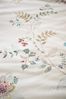 PIP Studio Perkal Bettwäsche 135x200 Kili Flower White Blüten Ranken Wende sand Bild 4