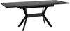 byLIVING Esstisch BREMEN / Tischplatte Eiche schwarz / Gestell Metall schwarz / mit Auszug / B 160 - 200, H 75, T 90 cm Bild 5