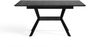 byLIVING Esstisch BREMEN / Tischplatte Eiche schwarz / Gestell Metall schwarz / mit Auszug / B 160 - 200, H 75, T 90 cm Bild 3