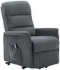 Vente-unique - Relaxsessel Fernsehsessel elektrisch - Stoff - Anthrazit - CAPUCINE Bild 4