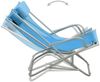vidaXL Schaukelstühle 2 Stk. Stahl Blau 310340 Bild 5
