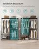 SONGMICS Kleiderschrank, Kleiderschränke, freistehende Garderobe, mit Kleiderstangen, Garderobenständer, Stoffablagen, Metallrahmen, 138 x 43 x 182 cm, Taupe RYGDE025R02 Bild 2