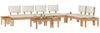 vidaXL Gartensofa-set 5 pcs Braun und Creme 3356870 Bild 3