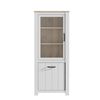 Vitrine >Chelles< in Weiß matt - 77x185,3x42,2cm (BxHxT) Bild 3