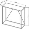 Konsolentisch Austevoll 90x30x80cm Weiß [en. casa] Bild 3