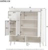 Moderner Schuhschrank Weiß Mit Verstellbaren Trennwänden 90cm Breite Flexibler Stauraum Für Bis Zu 25 Paar Schuhe Flur Kommode Mit Massivholzbeinen Und Sicherheitsgriffen Inklusive Kippsicherung, 99cmx35cmx90cm, Weiß Bild 3