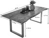 Esstisch Baumkante Massiv Mango naturfarben 180 x 90 schwarz U-Gestell NORINA 71203113 Bild 2