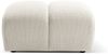 Micadoni Hocker Diana 3D-Stoff Helles Beige Bild 2