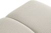 Micadoni Hocker Diana 3D-Stoff Helles Beige Bild 3