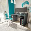 Gamingtisch >Ozone< in Anthrazit-Grau - 136x88x67 (BxHxT) Bild 2