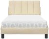 vidaXL Bett mit Matratze "Hanko" Creme 100x200 cm Stoff 3310515 Bild 5
