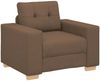 vidaXL Sofa-Sessel Braun 100x78x80 cm Stoff 4105062 Bild 2