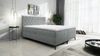 AX LIVING Boxspringbett 180x200 Palmeria Hellgrau Stauraum und Topper Bild 3