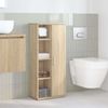 vidaXL Badezimmerschrank mit Rollenhalter Sonoma-Eiche 39x22x90 cm 858526 Bild 3