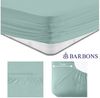 BARBONS Spannbettlaken Jersey 2er Bettlaken, 145 g/m² Spannbetttuch, bis zu 25cm Höhe, Topper, 100% Baumwolle, Gummizug: rundum, (2 Stück), Rundgummi, Atmungsaktiv Bild 4