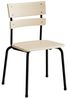 Stuhl Classic 151 massiv Birke schwarzes Gestell Bild 1