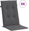 vidaXL Gartenstuhlauflagen für Hochlehner 6 Stk. Anthrazit 120x50x3 cm 314104 Bild 2