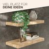 CASARIA® 3x Wandregal 50cm Holz Eiche Regal Bild 4