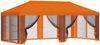 vidaXL Pavillon Dach mit Seitenwänden 6 x 3 m Orange Polyester 190 900418 Bild 2