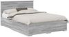 vidaXL Bettrahmen Graues Sonoma 135 x 190 cm Holzwerkstoff 3410909 Bild 2