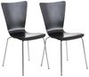 2er Set Besucherstuhl Aaron, Schwarz Bild 2