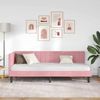 vidaXL Eckbettgestell mit Kopfteil Rosa 80 cm x 200 cm Samt 42016411 Bild 3