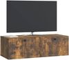 vidaXL Wandmontierter TV-Schrank Geräucherte Eiche 98 x 41 x 30 cm 898020 Bild 2