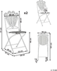 Gartenstuhl 2er Set PAVIA klappbar Metall Cremeweiß Bild 2