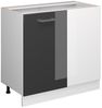Eckunterschrank R-Line Anthrazit Hochglanz 86 cm ohne Arbeitsplatte Vicco Bild 5