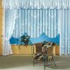 heimtexland Gardine Gardinen Store Vorhang Blumen weiß halbtransparent (1 St), Kräuselband, halbtransparent, Jacquard, Jacquard I Langstore I Bordüre gebogt I Kräuselband Bild 5